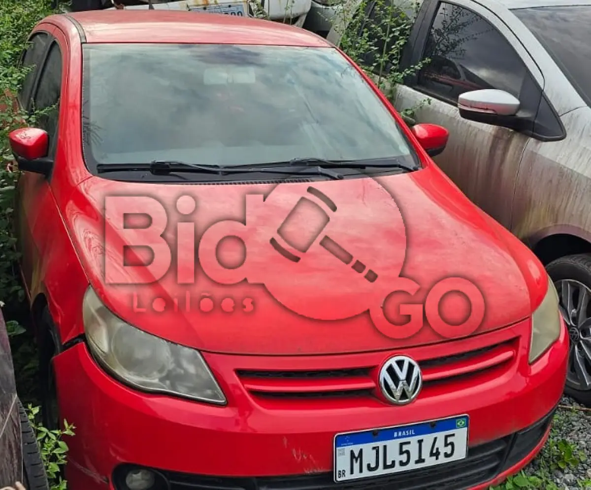 LOTE 012 - Espécie: PASSAGEIRO / Marca: VW / Modelo: GOL 1.6 / Placa: MJL5I45 / UF: SC / Município: Schroeder / Ano fabricação: 2012 / Ano modelo: 2012 / Cor: VERMELHA / Chassi: 9BWAB05U8DT043537 / Motor: CCRA30897 / RENAVAM:00475978803