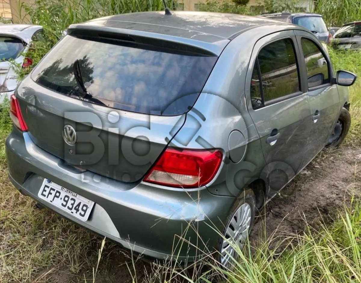 LOTE 012 - Espécie: PASSAGEIRO / Marca: VW / Modelo: GOL 1.0 / Placa: EFP9349 / UF: SC / Município: Joinville / Ano fabricação: 2008 / Ano modelo: 2009 / Cor: CINZA / Chassi: 9BWAA05U79P032967 / Motor: CCN725012 / RENAVAM: 00115650687
