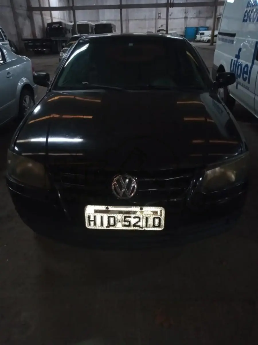 LOTE 002 - VW/GOL 1.0, Ano/modelo: 2008/2008, Placa: HIO5210, Chassi: WCA05W98P146381, RENAVAM: 963468227, Tipo: Automóvel, Cor: Preta, Motor: BNW459153