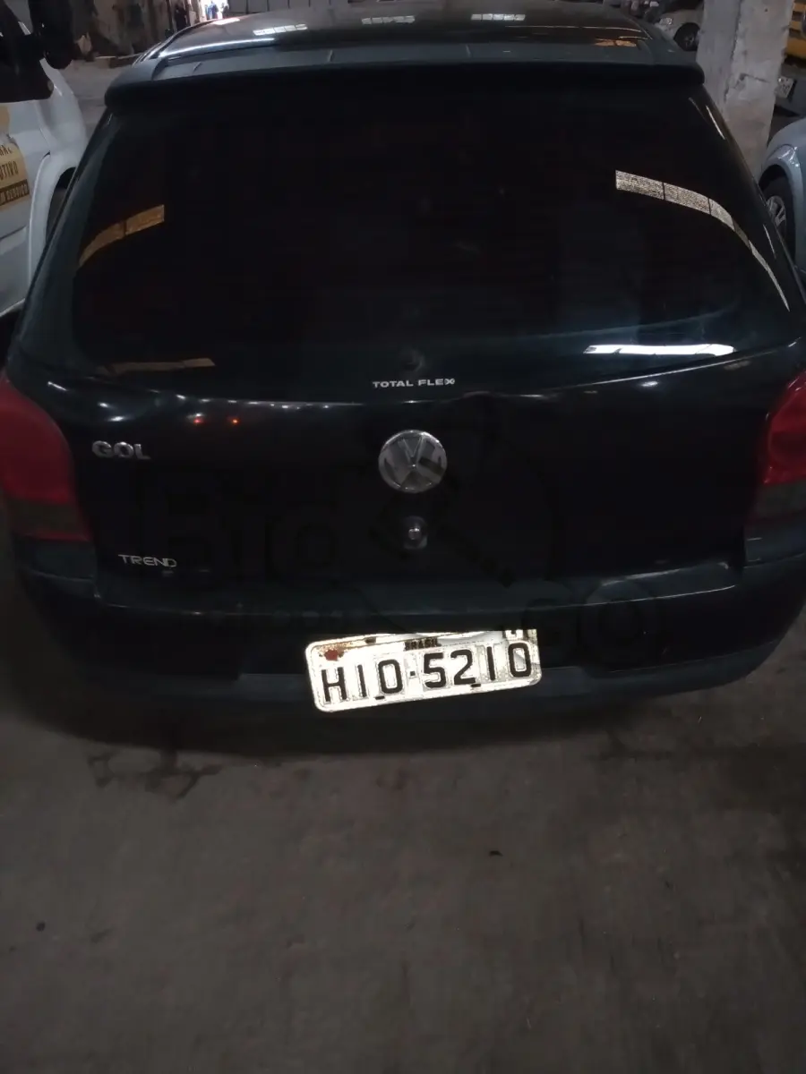 LOTE 002 - VW/GOL 1.0, Ano/modelo: 2008/2008, Placa: HIO5210, Chassi: WCA05W98P146381, RENAVAM: 963468227, Tipo: Automóvel, Cor: Preta, Motor: BNW459153