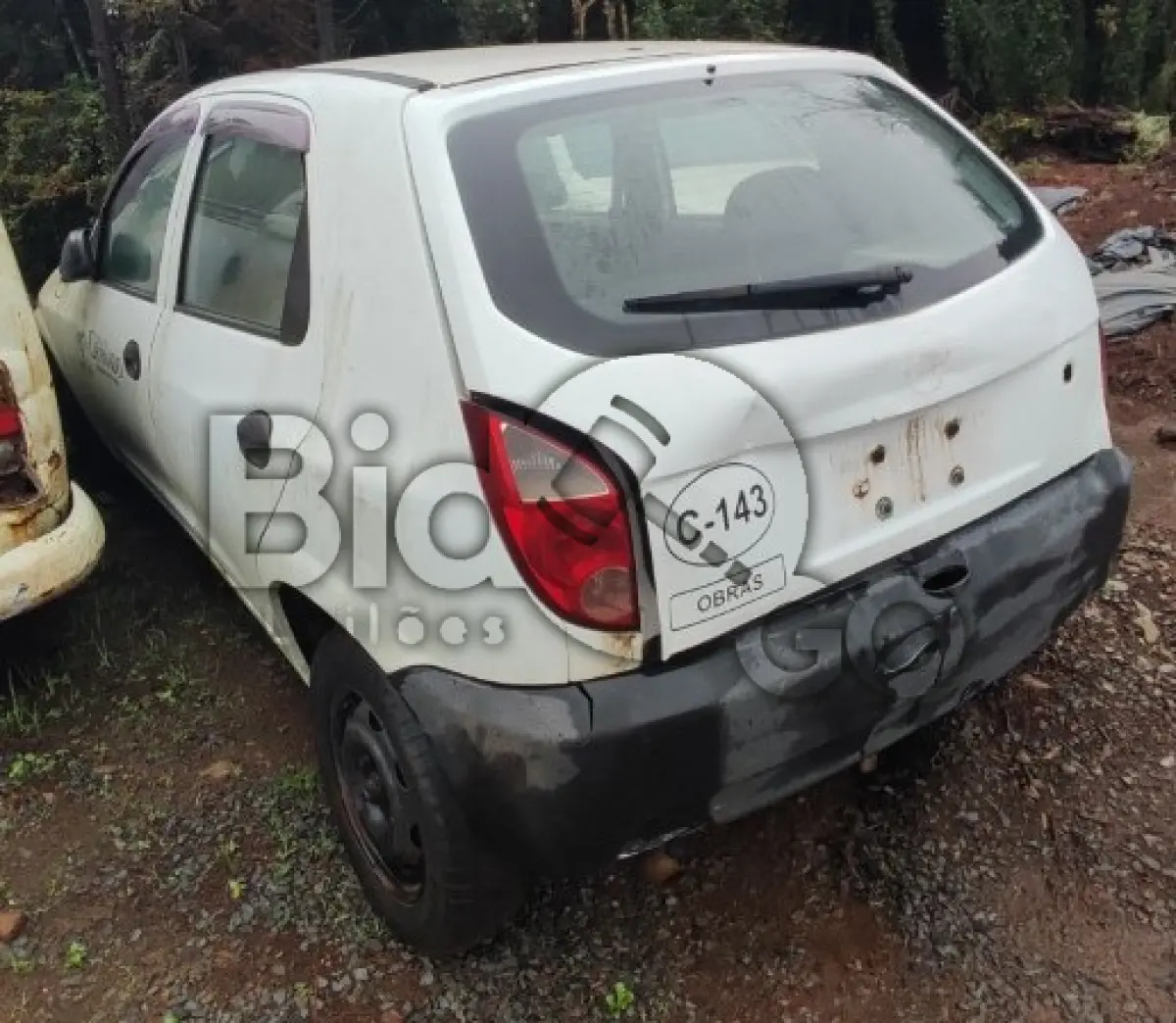LOTE 010 - SUCATA - GM CELTA 4P LIFE, COR BRANCO, C143 / ANO 2007,