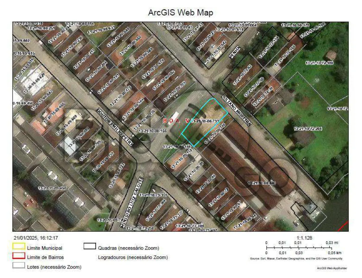 Imóvel situado na rua juliano moreira, s/n - bairro boa vista, joinville /sc - terreno com área de 400,00m², sem benfeitorias.