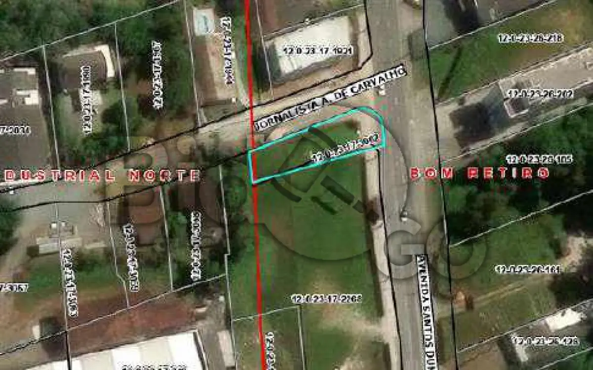 LOTE 004 - Imóvel situado na Av. Santos Dumont, S/N - Bairro Bom Retiro, Joinville /SC - Terreno com área de 457,00m², sem benfeitorias.