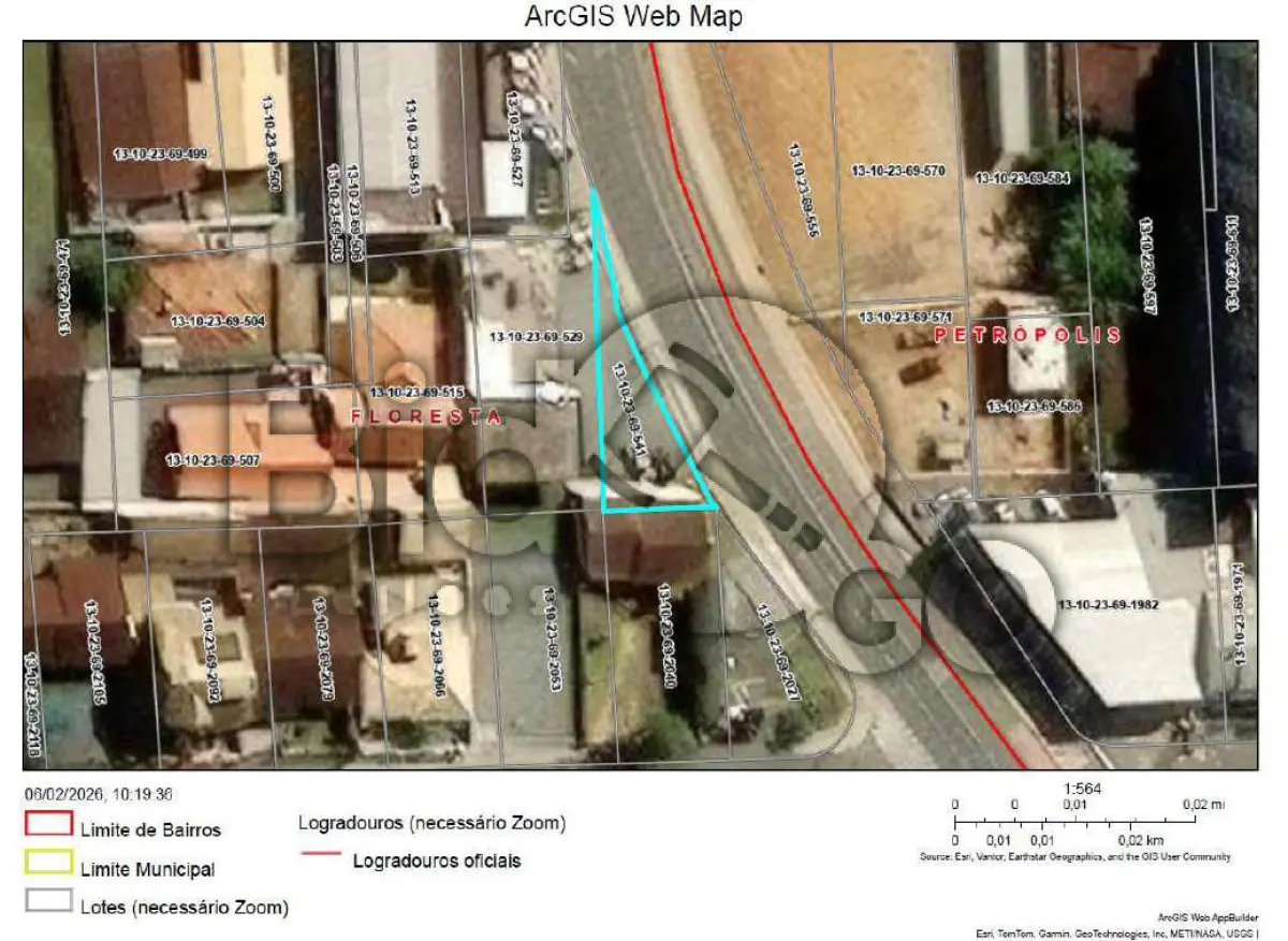 Imóvel situado na rua são paulo, s/n - bairro floresta, joinville / sc -terreno com área de 260,15m², sem benfeitorias.