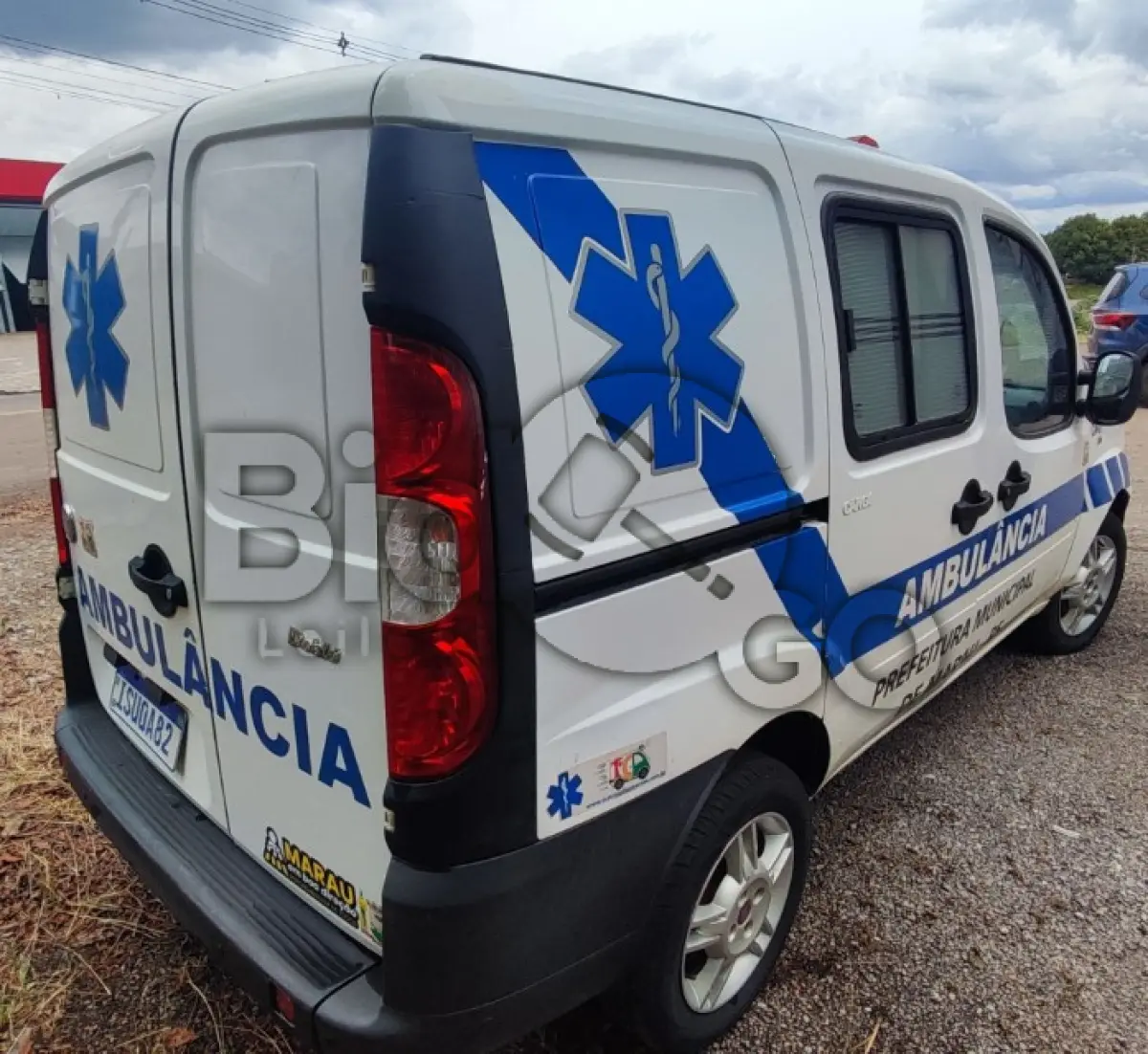 LOTE 010 - AMBULÃNCIA FIAT/DOBLO C F TCA AMB, Ano/modelo: 2011/2012
