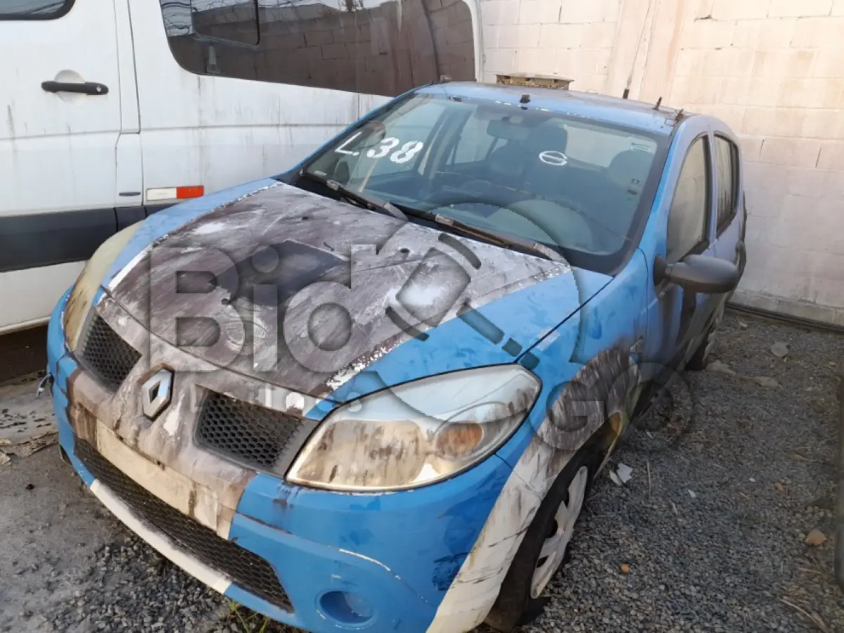LOTE 038 - RENAULT/SANDERO EXP 16 (MOTOR INCOMPLETO), FAB/MOD: 2008/2008,