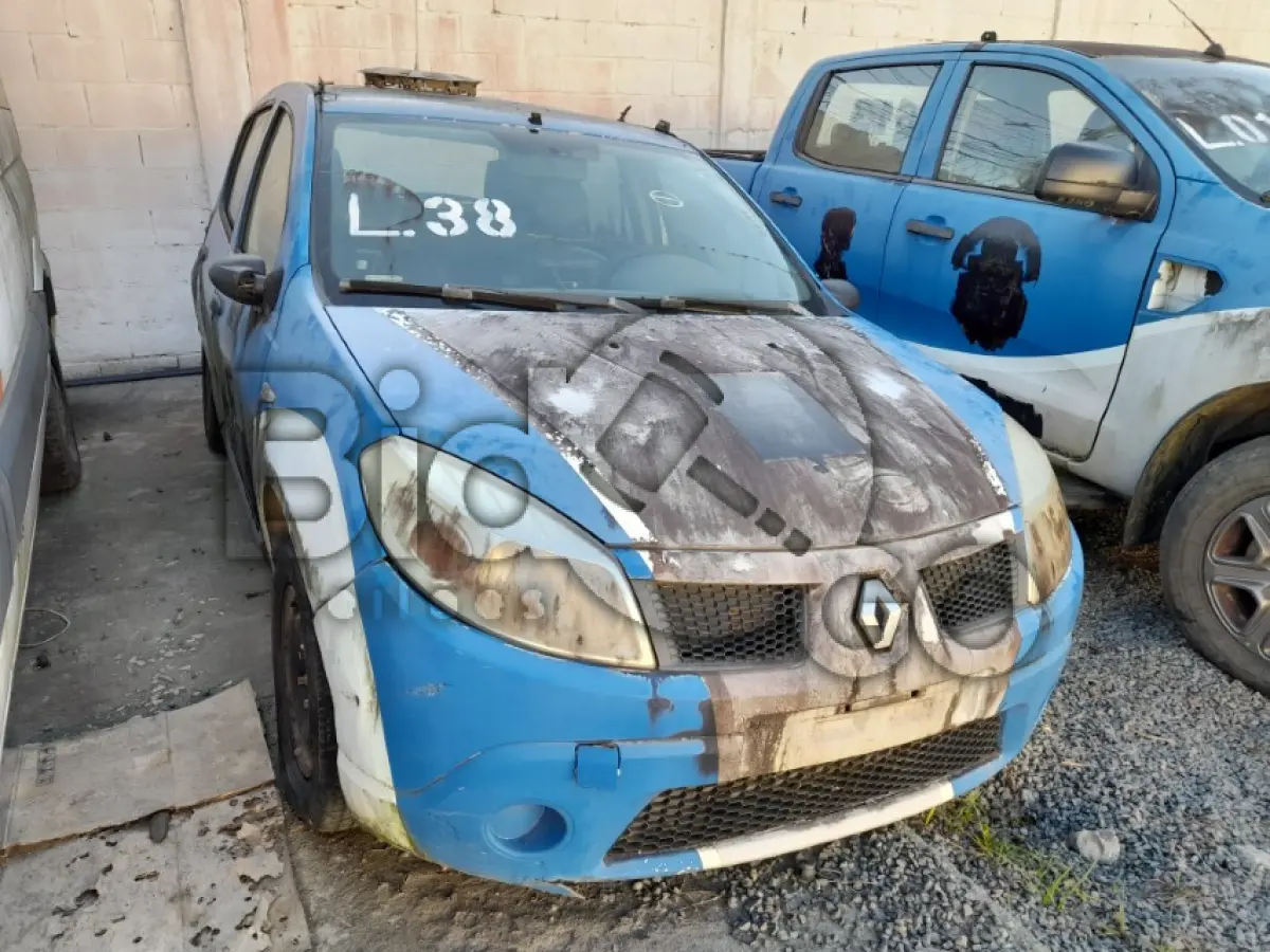 LOTE 038 - RENAULT/SANDERO EXP 16 (MOTOR INCOMPLETO), FAB/MOD: 2008/2008,