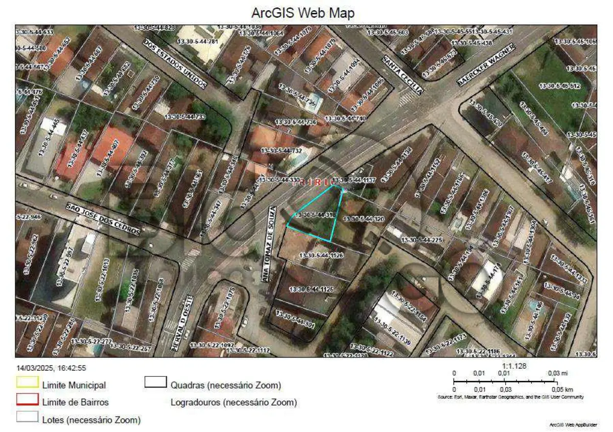 Imóvel situado na rua baercker wagner, s/n - bairro iririu, joinville / sc -terreno com área de 319,07m², sem benfeitorias.
