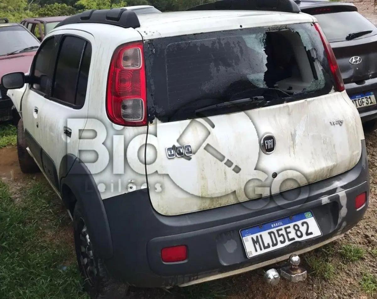 LOTE 018 - Espécie: PASSAGEIRO / Marca: FIAT / Modelo: UNO WAY 1.0 / Placa: MLD5E82 / UF: SC / Município: Jaraguá do Sul / Ano fabricação: 2013 / Ano modelo: 2013 / Cor: BRANCA / Chassi: 9BD195162E0468632 / Motor: 310A10111425424  / RENAVAM: 00530897520