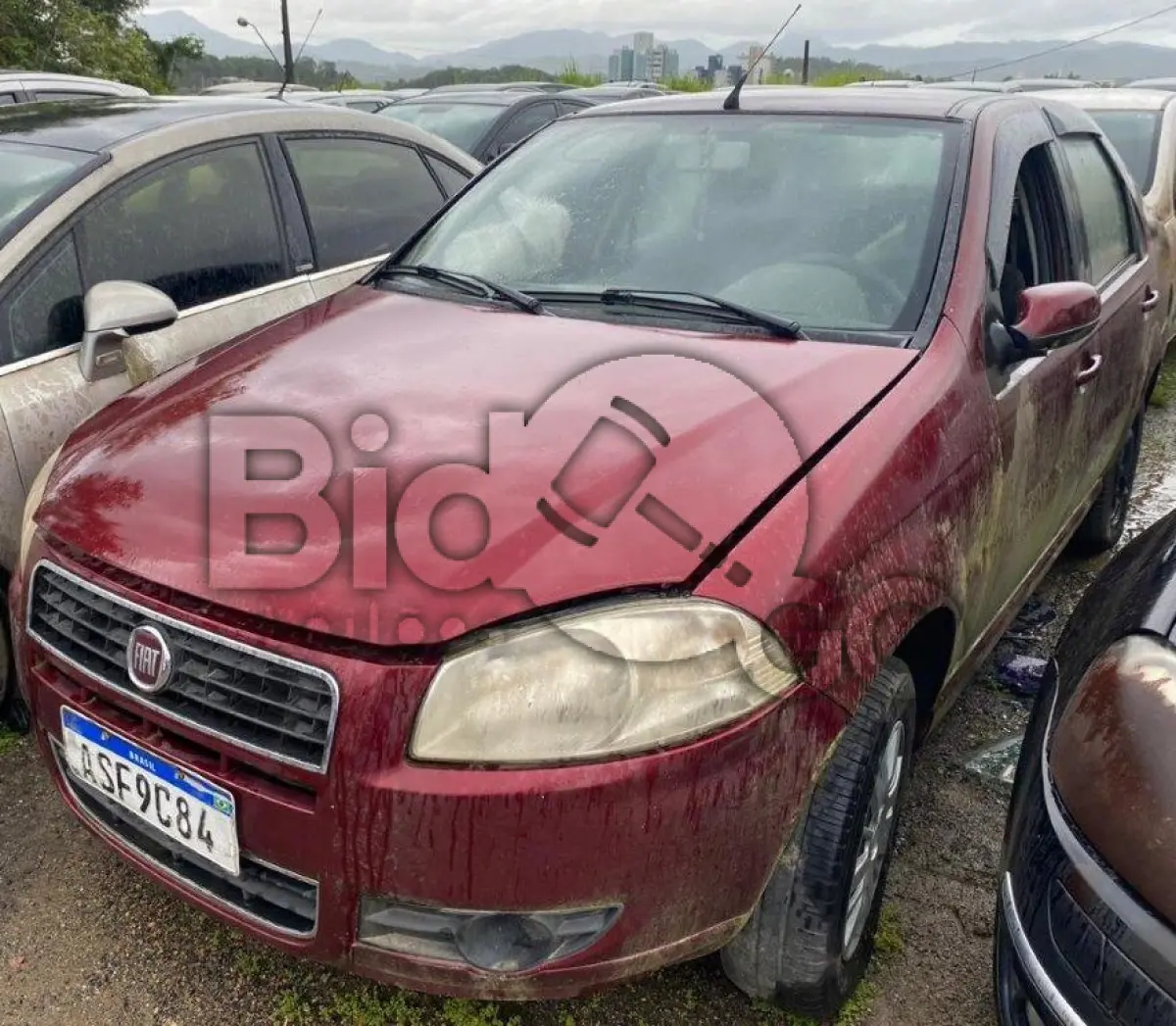 LOTE 007 - Espécie: PASSAGEIRO / Marca: I / Modelo: FIAT SIENA EL FLEX / Placa: ASF9C84   /   UF:   PR   / Município: Rio Azul / Ano fabricação: 2009 / Ano modelo: 2010 / Cor: VERMELHA / Chassi: 8AP17202LA2099087  / Motor: 310A10119285327 / RENAVAM: 00194760685