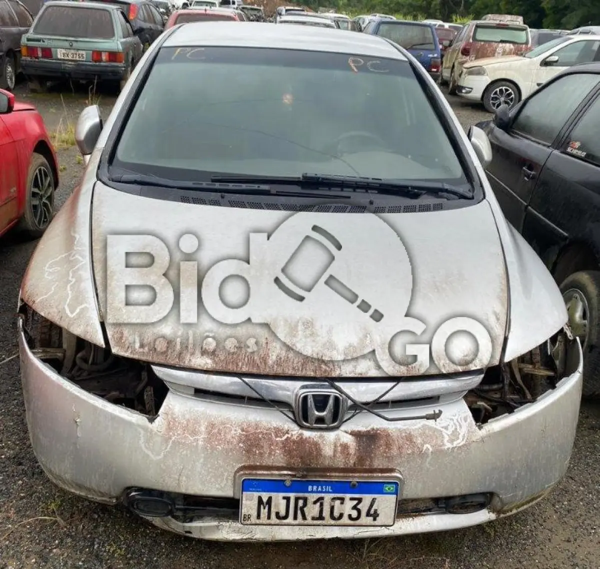 LOTE 008 - Espécie: PASSAGEIRO / Marca: HONDA / Modelo: CIVIC LXS FLEX / Placa: MJR1C34 / UF: SC / Município: Luiz Alves / Ano fabricação: 2008 / Ano modelo: 2008 / Cor: PRATA / Chassi: 93HFA66408Z224715 / Motor: R18A6-8224721 / RENAVAM:00968218326