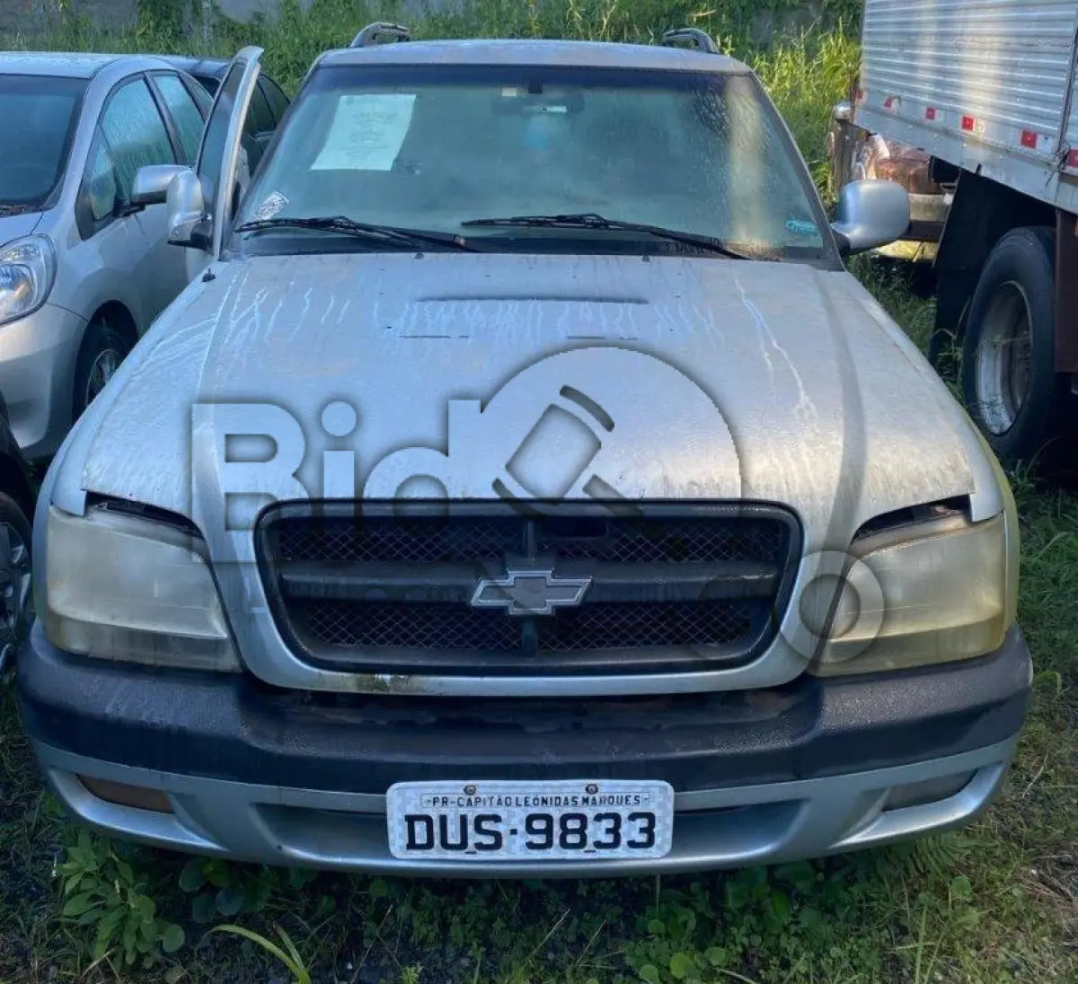 LOTE 009 - Espécie: ESPECIAL / Marca: GM / Modelo: S10 ADVANTAGE D / Placa: DUS9833 / UF: PR / Município: Capitão Leônidas Marques / Ano fabricação: 2007 / Ano modelo: 2007 / Cor: PRATA / Chassi: 9BG138HU08C408628 / Motor: N80007292 / RENAVAM: 00929513487
