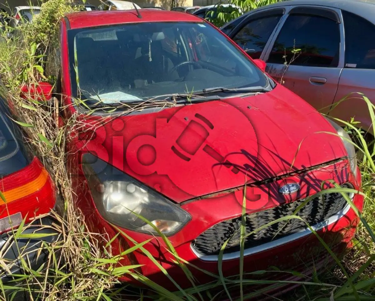LOTE 014 - Espécie: AUTOMOVEL / Marca: FORD / Modelo: KA SE 1.0 HA / Placa: MMC0687 / UF: SC / Município: Joinville / Ano fabricação: 2014 / Ano modelo: 2015 / Cor: VERMELHA / Chassi: 9BFZH55LXF8123823 / Motor: XNKAF8123823 / RENAVAM: 1016892621