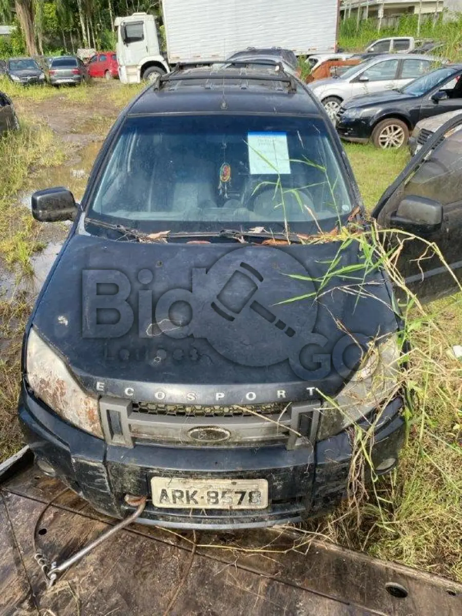 LOTE 008 - Espécie: MISTO / Marca: FORD / Modelo: ECOSPORT XL 1.6FLEX / Placa: ARK8578 / UF: SC / Município: Joinville / Ano fabricação: 2009 / Ano modelo: 2009 / Cor: PRETA / Chassi: 9BFZE55P998530774 / Motor: QF9A98530774 / RENAVAM: 00149952074