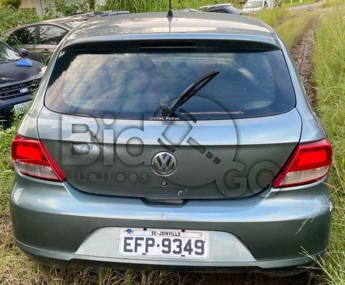 LOTE 012 - Espécie: PASSAGEIRO / Marca: VW / Modelo: GOL 1.0 / Placa: EFP9349 / UF: SC / Município: Joinville / Ano fabricação: 2008 / Ano modelo: 2009 / Cor: CINZA / Chassi: 9BWAA05U79P032967 / Motor: CCN725012 / RENAVAM: 00115650687
