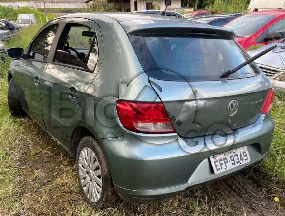 LOTE 012 - Espécie: PASSAGEIRO / Marca: VW / Modelo: GOL 1.0 / Placa: EFP9349 / UF: SC / Município: Joinville / Ano fabricação: 2008 / Ano modelo: 2009 / Cor: CINZA / Chassi: 9BWAA05U79P032967 / Motor: CCN725012 / RENAVAM: 00115650687