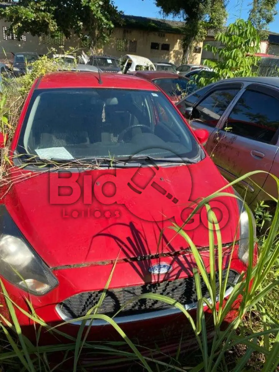 LOTE 014 - Espécie: AUTOMOVEL / Marca: FORD / Modelo: KA SE 1.0 HA / Placa: MMC0687 / UF: SC / Município: Joinville / Ano fabricação: 2014 / Ano modelo: 2015 / Cor: VERMELHA / Chassi: 9BFZH55LXF8123823 / Motor: XNKAF8123823 / RENAVAM: 1016892621