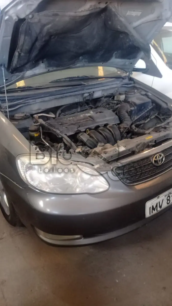 LOTE 003 - TOYOTA/COROLLA XEI18VVT, Ano/modelo: 2005/2006, Placa: IMV8172, Chassi: 9BR53ZEC268623838, RENAVAM: 872152464, Tipo: Automóvel, Cor: Cinza, Motor: 4526671