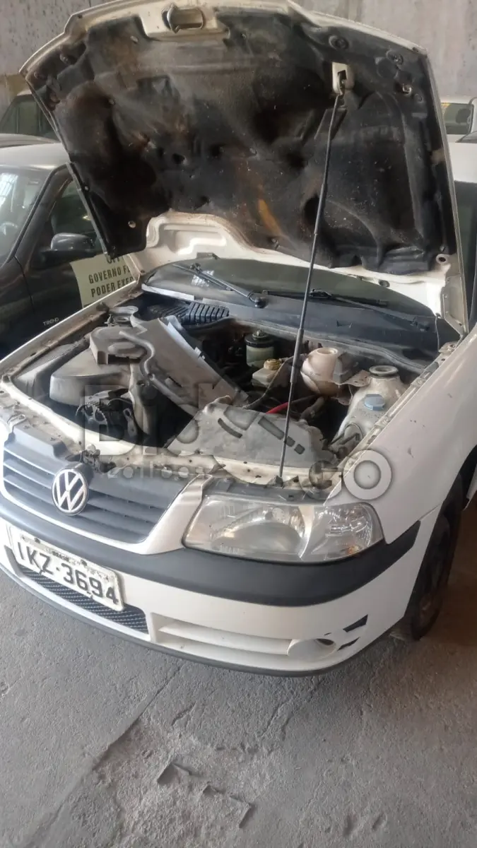LOTE 005 - VW/PARATI 1.8 TOUR, Ano/modelo: 2002/2003, Placa: IKZ3694, Chassi: 9BWDC05X63T095381, RENAVAM: 795907788, Tipo: Automóvel, Cor: Branca, Espécie: Passageiro, Motor: UDH319120