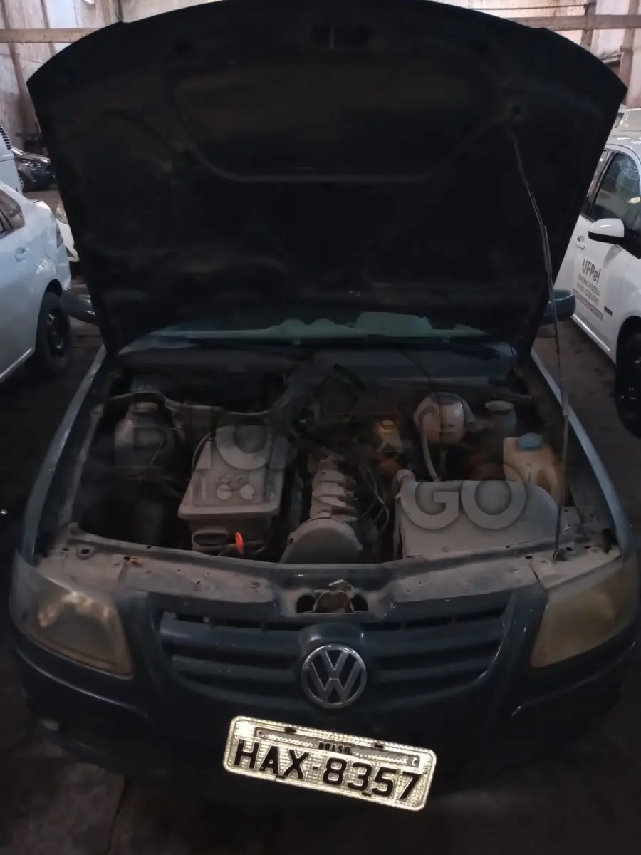 LOTE 012 - VW/GOL 1.0, Ano/modelo: 2007/2008, Placa: HAX8357, Chassi: 9BWCA05W48P093167, RENAVAM: 948021691, Tipo: Automóvel, Cor: Cinza, Espécie: Passageiro, Motor: BNW390408