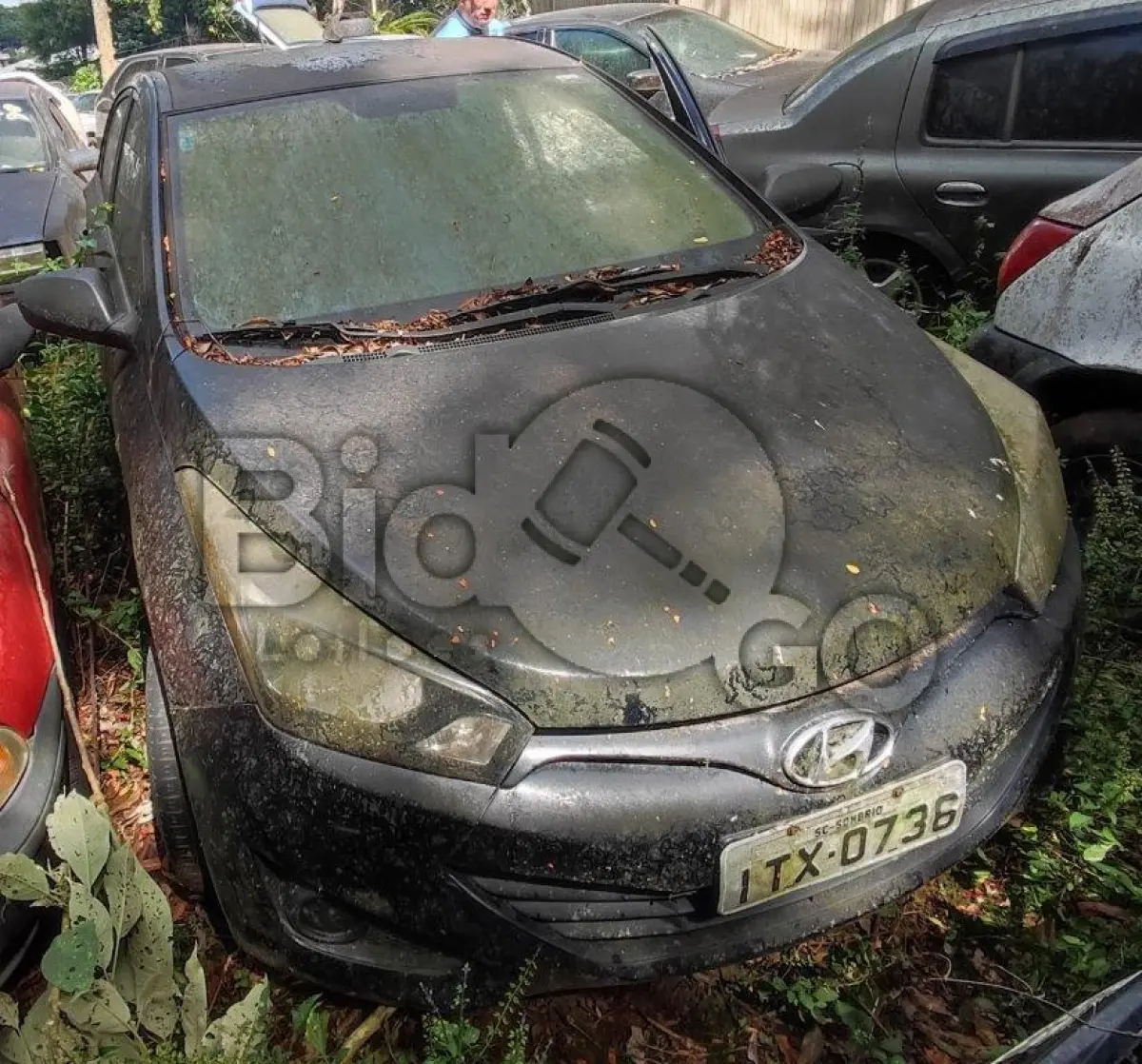 LOTE 016 - Espécie: PASSAGEIRO / Marca: HYUNDAI / Modelo: HB20 1.0M 1.0 M / Placa: ITX0736 / UF: SC / Município: Sombrio / Ano fabricação: 2012 / Ano modelo: 2013 / Cor: PRETA / Chassi:9BHBG51CADP034659 / Motor: F3LACU012192 / RENAVAM: 00502761059