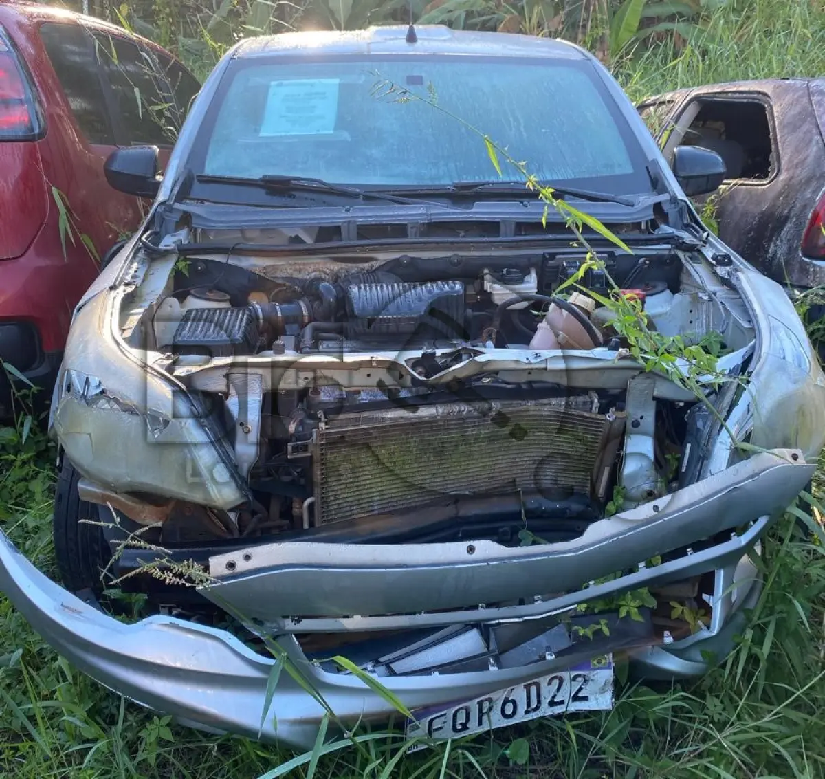 LOTE 023 - SUCATA COM MOTOR INSERVIVEL Espécie: CARGA / Marca: CHEVROLET / Modelo: MONTANA LS / Placa: FQP6D22 / UF: SP /Município: Paraguaçu Paulista / Ano fabricação: 2014 / Ano odelo: 2014 / Cor: PRATA / Chassi: 9BGCA80X0EB270161 / Motor: CSB006136 /RENAVAM:01001280030