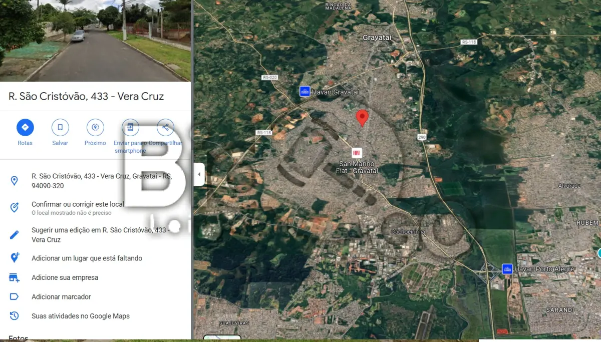LOTE 001 - Natureza: Urbano / Tipo de imóvel: Casa / Matrícula: 4210 / Rip: 8683000245008 /Descrição: LOCALIZADO NA RUA SÃO CRISTOVÃO, 443, VILA BRANCA, GRAVATAÍ - RS
