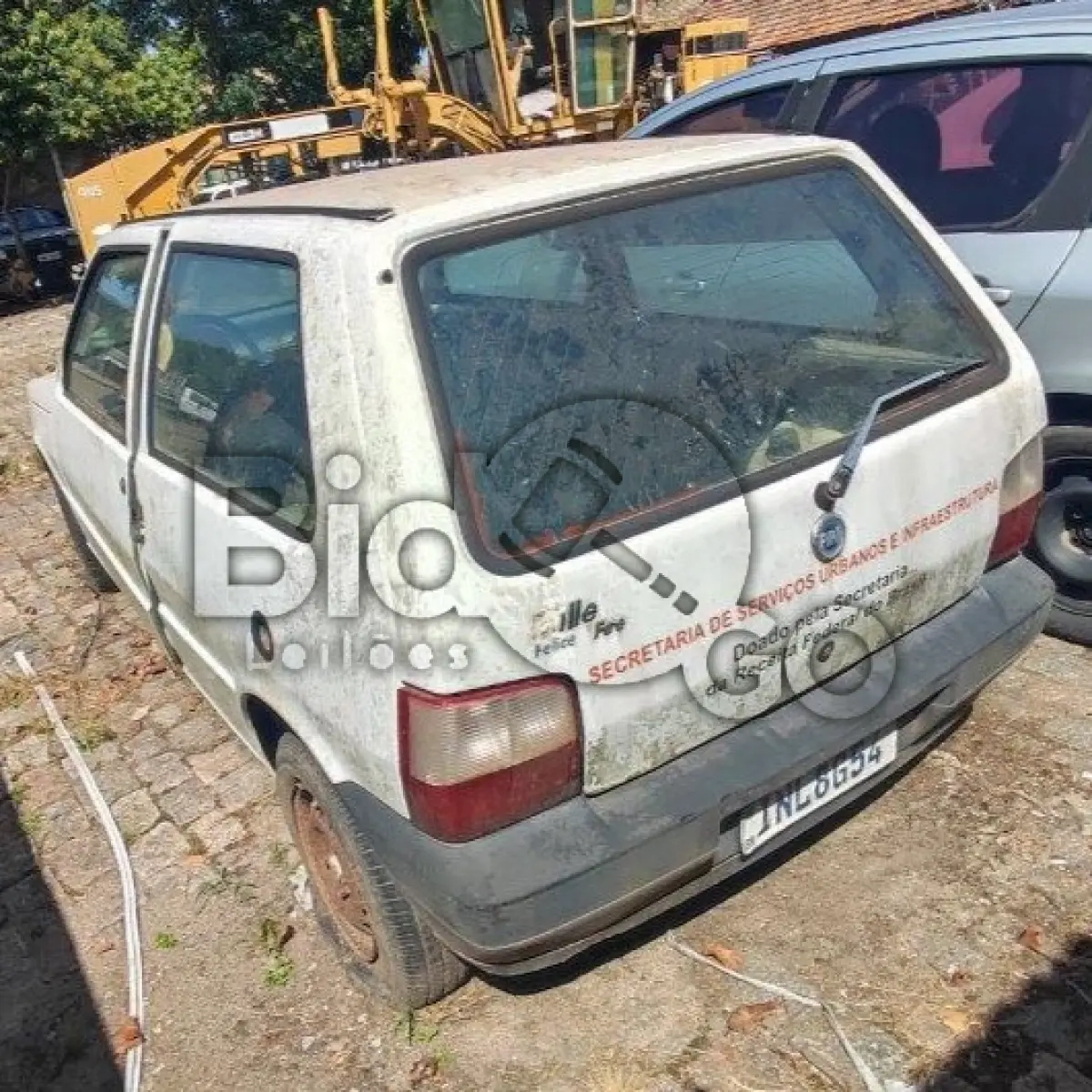 LOTE 012 - FIAT Uno Mille Fire Flex, Placa: INL8G54, Ano/Modelo: 2006/2007, Renavam: 902053345, C/ motor.