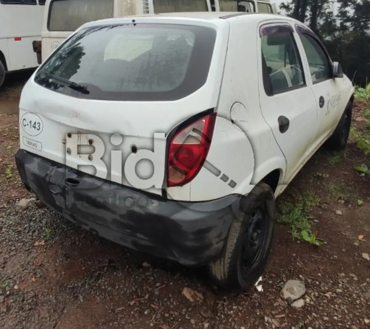 LOTE 010 - SUCATA - GM CELTA 4P LIFE, COR BRANCO, C143 / ANO 2007,