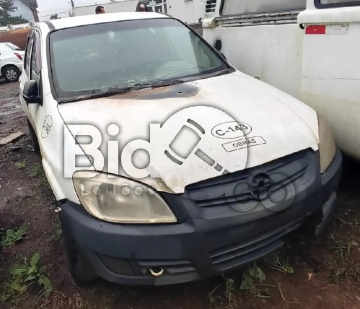 LOTE 010 - SUCATA - GM CELTA 4P LIFE, COR BRANCO, C143 / ANO 2007,