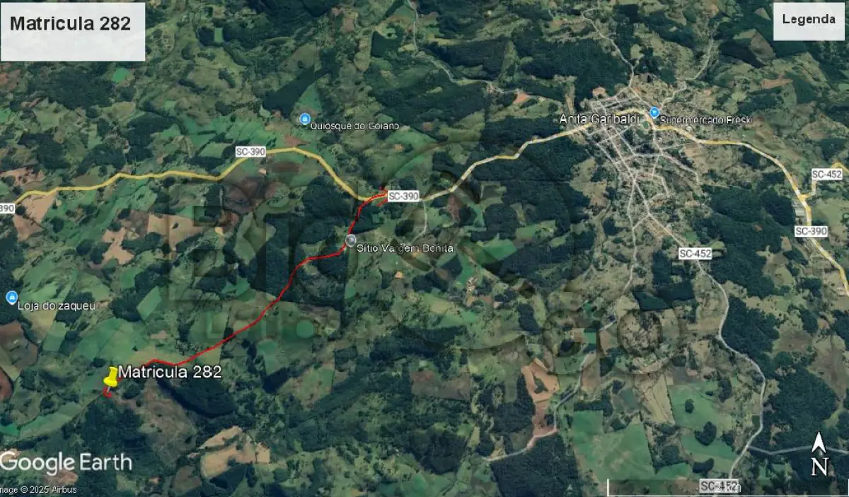 LOTE 019 - Imóvel rural, matriculado sob nº 282
