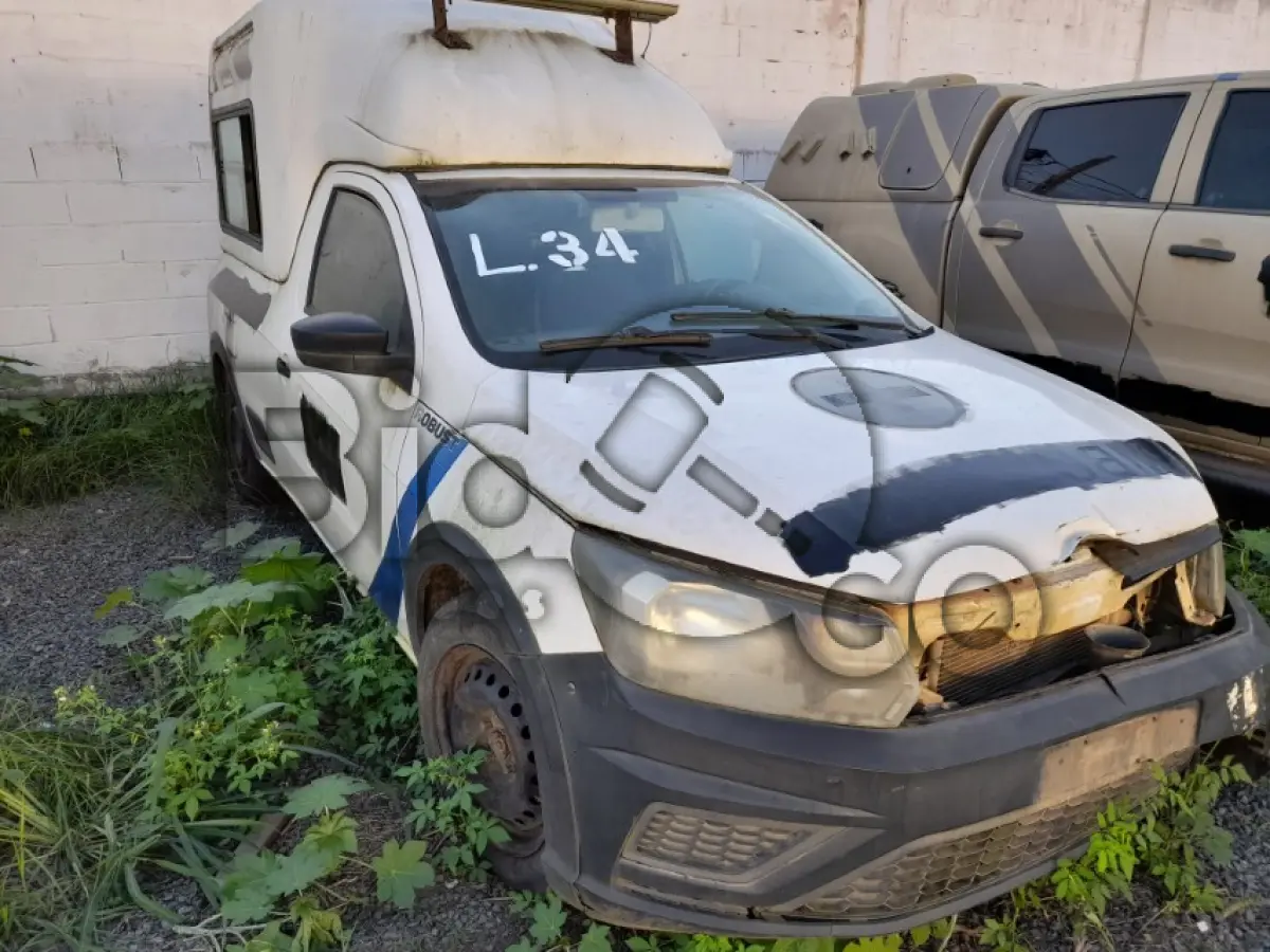 LOTE 034 - VW/NOVA SAVEIRO RB MBVS (MOTOR INCOMPLETO), FAB/MOD: 2016/2017